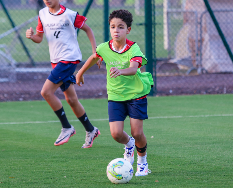Young players training